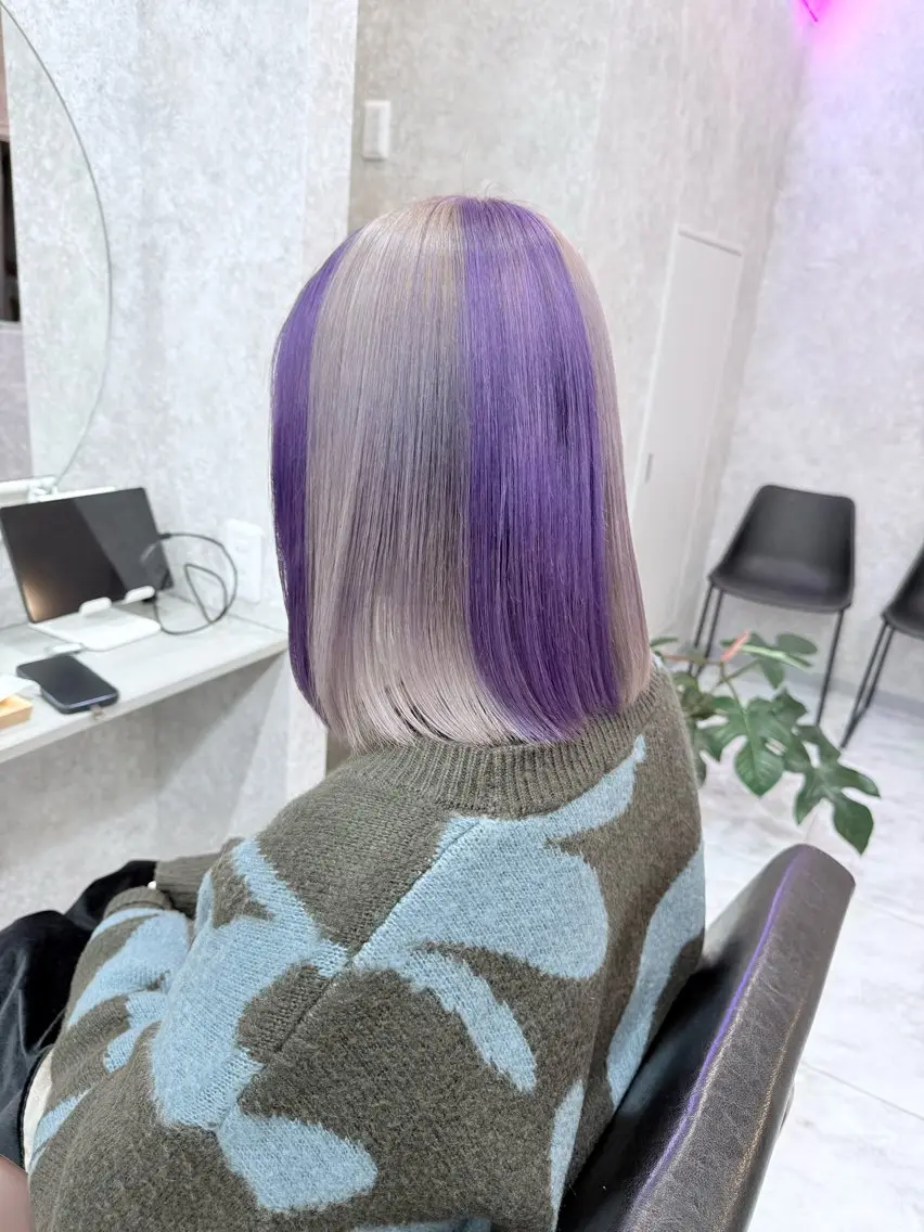 ショート カラー 🌺ハイトーン🌺 矢葺 なぎさ🌺🌺のヘアスタイル