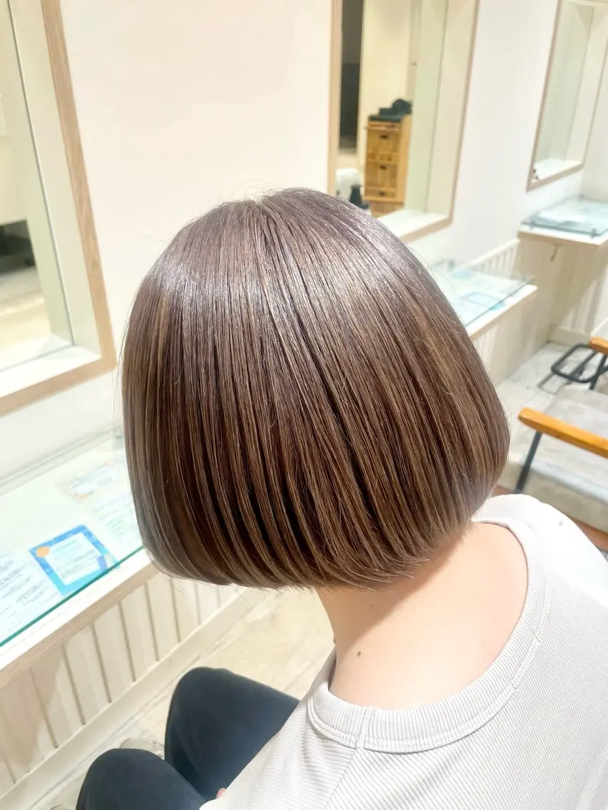 カラー グレージュ ウルフカット/ハイト ーン🎀mizukiのヘアスタイル