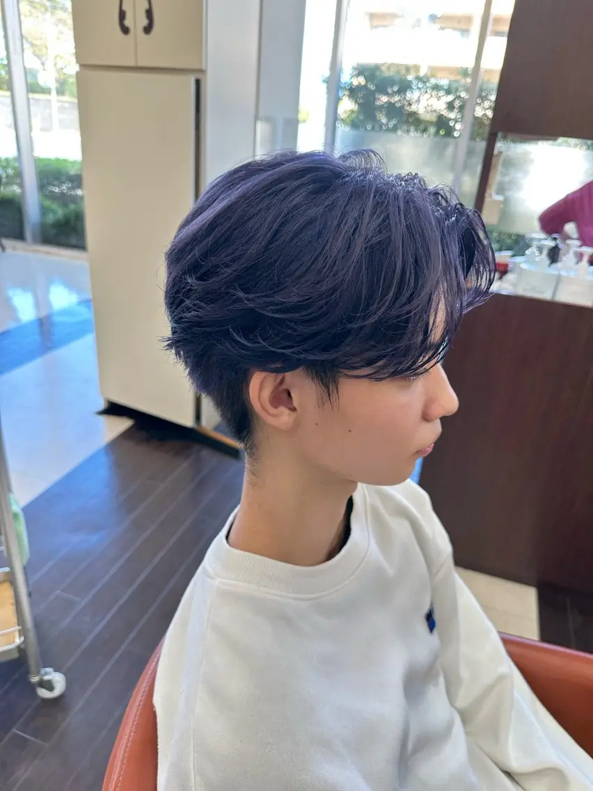ショート カラー パーマ メンズ ヘアカラー ヘアセット 毎月230人担当/ メンズヘア/清和武虎のヘアスタイル
