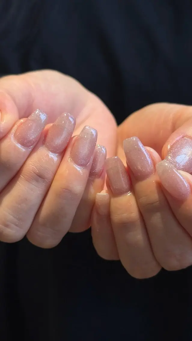 ネイル マグネットネイル ニュアンスネイル オフィスネイル ハンドネイル Nail Salon Luanaのネイルデザイン