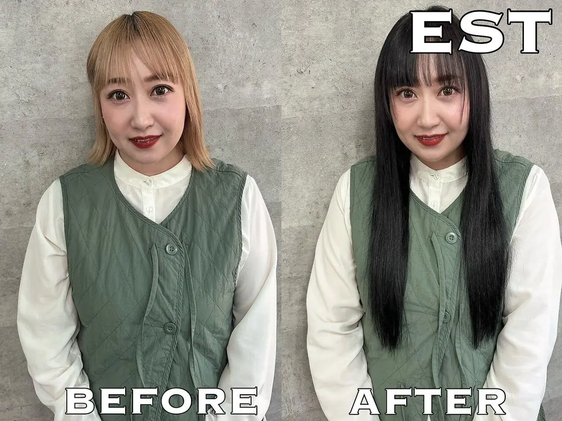 ロング メンズ ヘアアレンジ カラー シールエクステ メンズバレイヤージュ メンズブリーチ メンズハイライト メンズハイトーン 外れにくいエク💚 EST梅田TAKIのヘアスタイル
