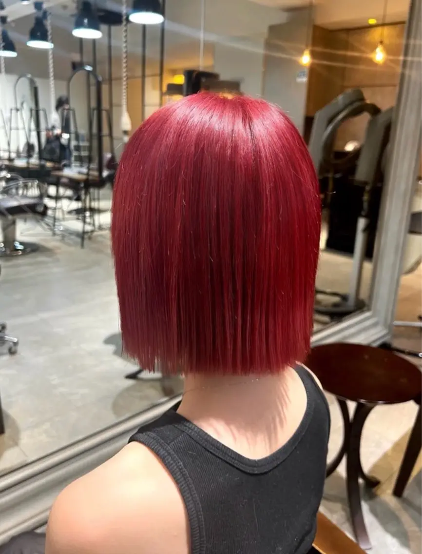 ミディアム カラー 🎀ハイトーン・艶 カラー HANA🎀のヘアスタイル