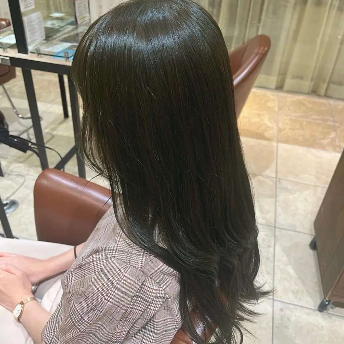 セミロング カラー 山口 美結のヘアスタイル