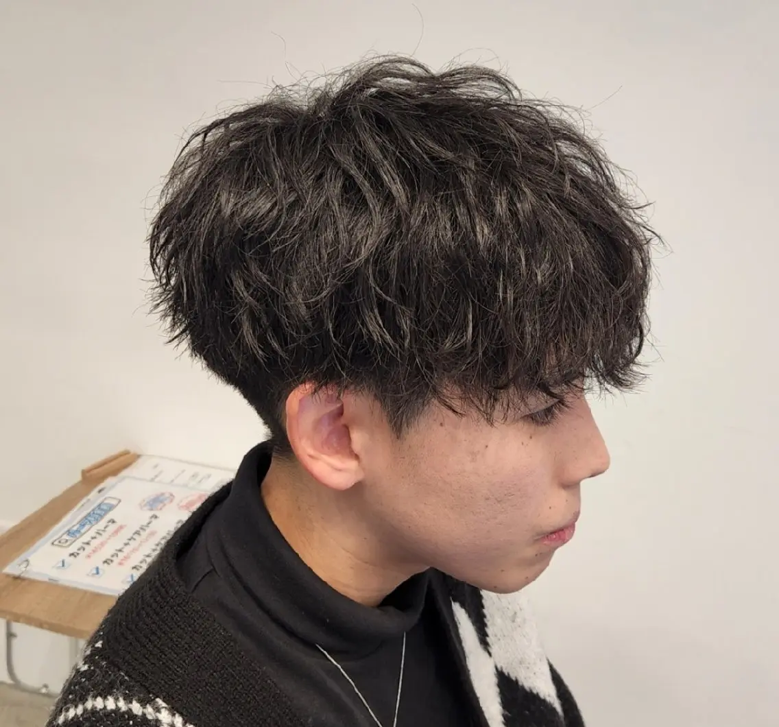 ショート パーマ メンズ 【イケメン風パーマ】 SHOFYのヘアスタイル