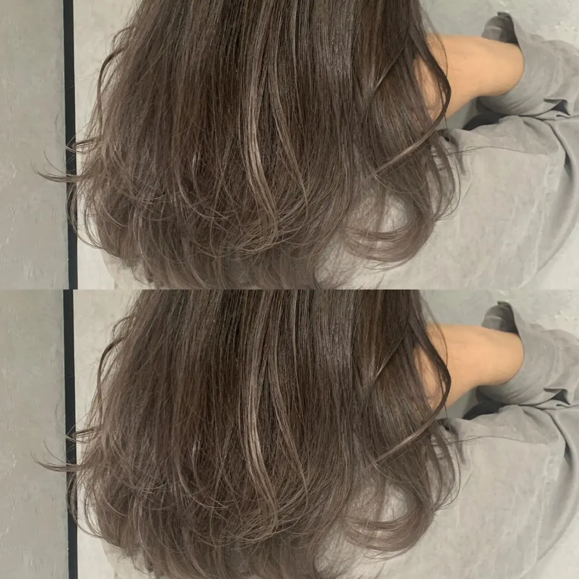 セミロング カラー ヘアアレンジ バレイヤージュ ブリーチ ケアブリーチ ハイライトカラー イルミナカラー ヘアカラー トリートメント 岡崎勇人/レイヤー/ 韓国/ケラチンTRのヘアスタイル
