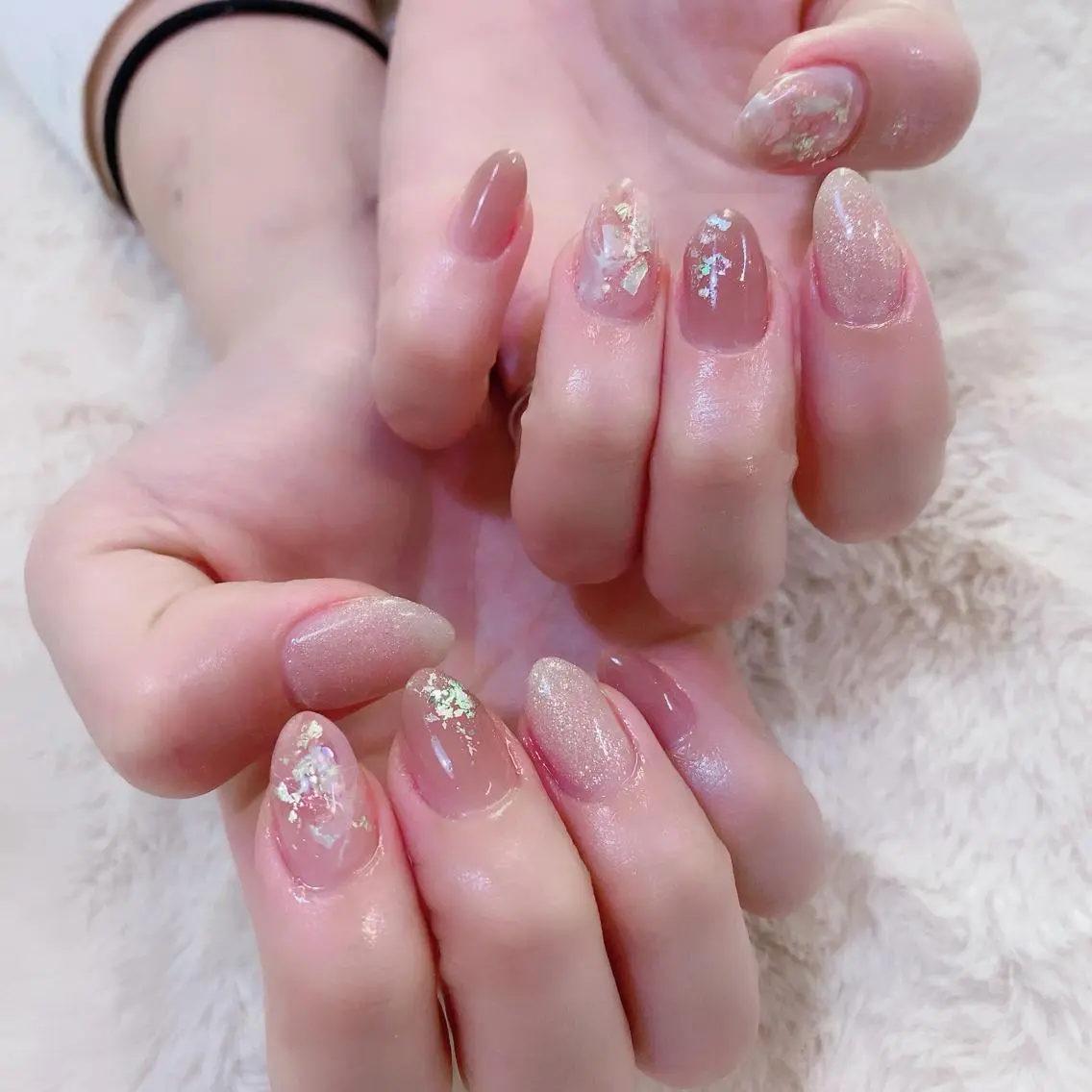 ネイル ホログラムネイル YAS 青柳 安代のネイルデザイン