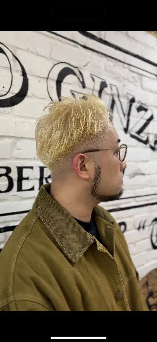 cut + ダブルカラー(ブリーチ込み)⚠️練習モデル𝒎𝒆𝒏𝒖⚠️の写真