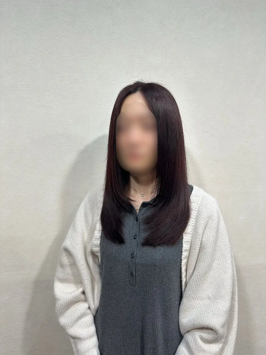 セミロング カラー 亀井 結夏🐾 池袋のヘアスタイル