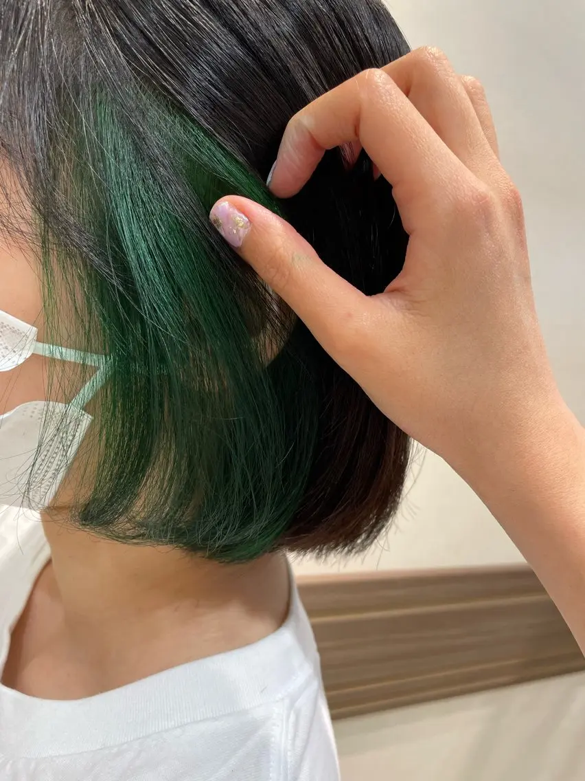 カラー ブリーチ ブリーチなしカラー Natsuki Kumagaiのヘアスタイル