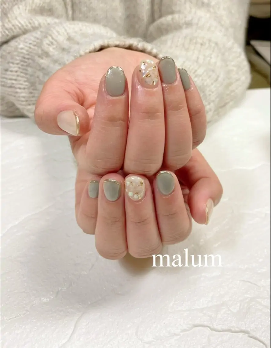 ネイル ハンドネイル malum nailのネイルデザイン