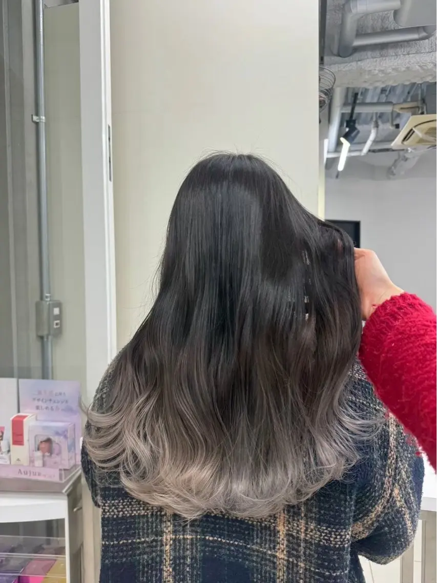 ロング カラー カラーモデル募集♩ ALIVEりんのヘアスタイル