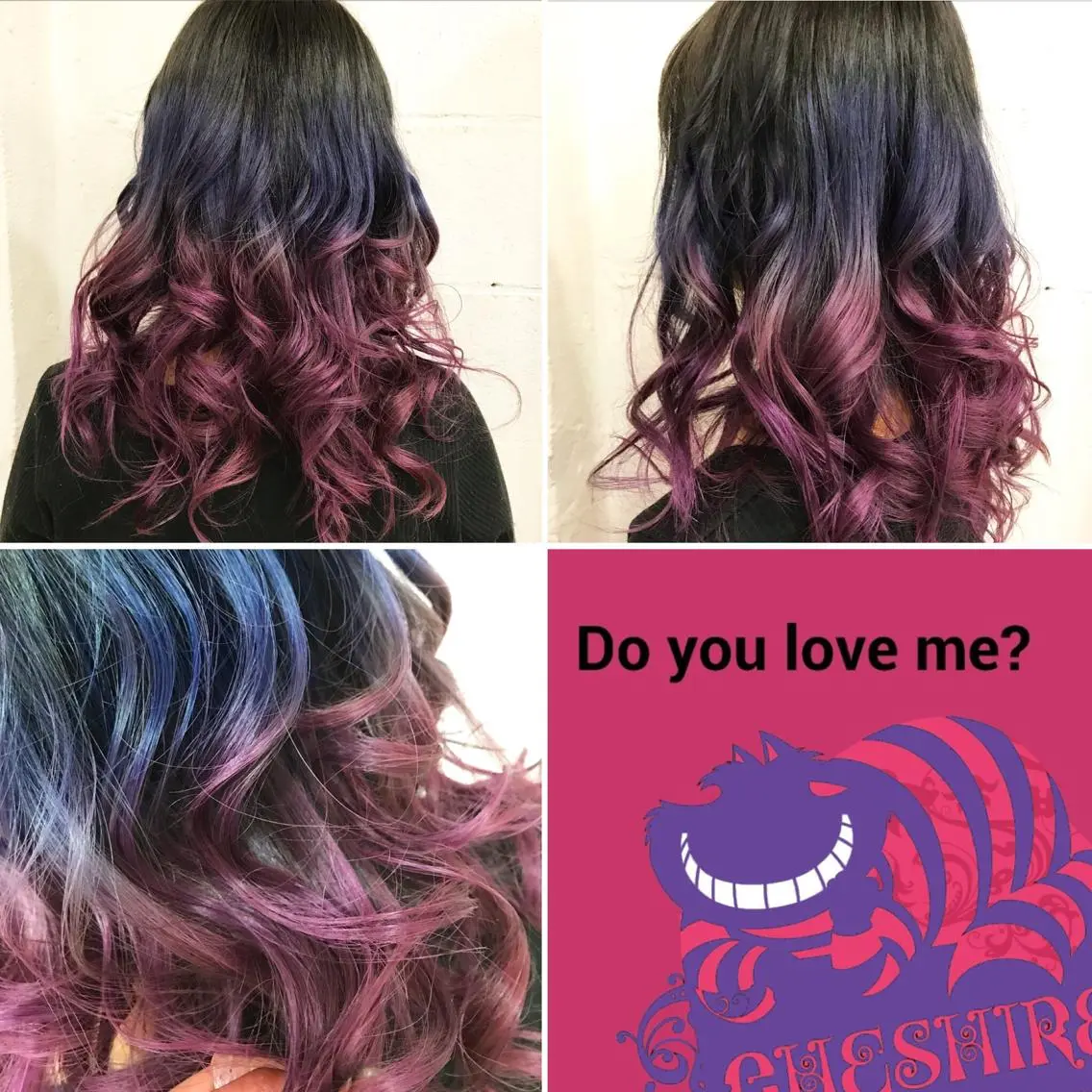 ロング カラー アッシュ ブリーチ ブルーカラー ブルーパープル グラデーションカラー ヘアカラー トリートメント ✨️眉毛、派手髪、 ハイトーンShinの眉毛・アイブロウイメージ