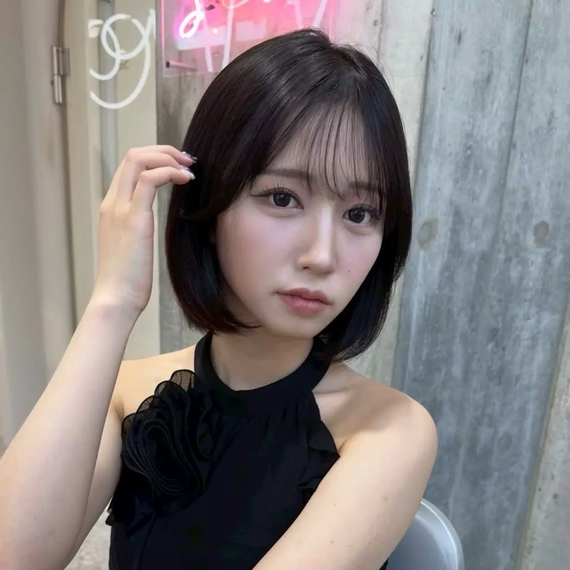 ショート Minami🤍ྀི ボブ／韓国レイヤーのヘアスタイル