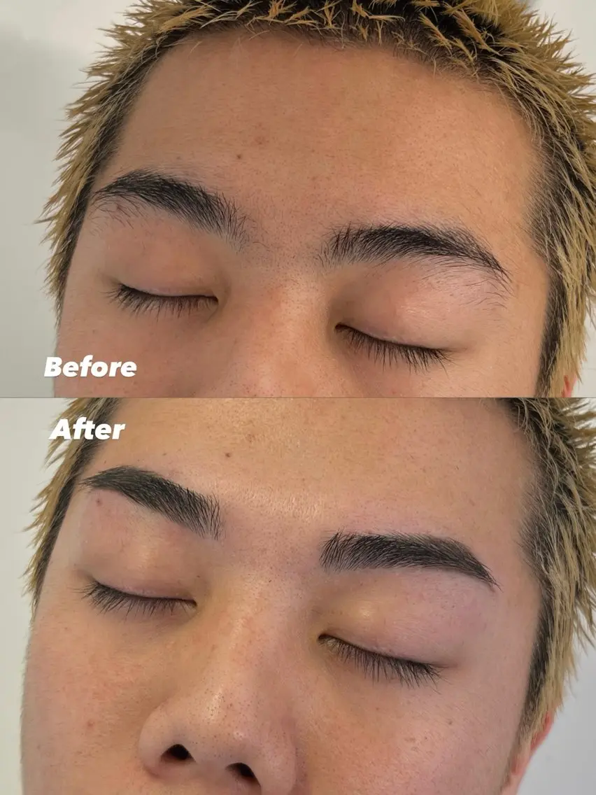 メンズ アイブロウ ワックス脱毛 眉カット yelm府中🌼 /かのんのヘアスタイル