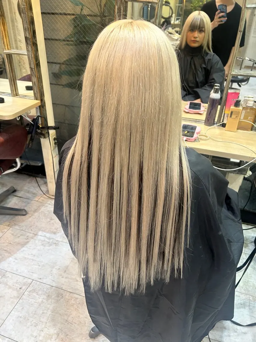 ロング カラー 6Dエクステ 鳥谷ミナトのヘアスタイル