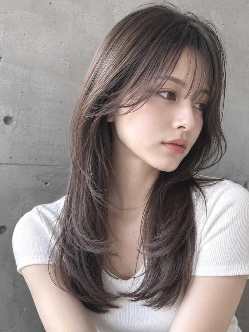 ミディアム カット ヘアカラー トリートメント MODE K’ｓ西宮 JR西宮のヘアスタイル