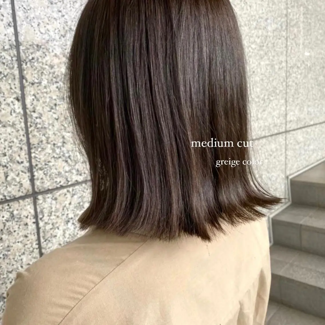 ミディアム カラー ベージュカラー ブリーチ ケアブリーチ 透明感カラー ダブルカラー mai 🎀 / 梅田美容室のヘアスタイル
