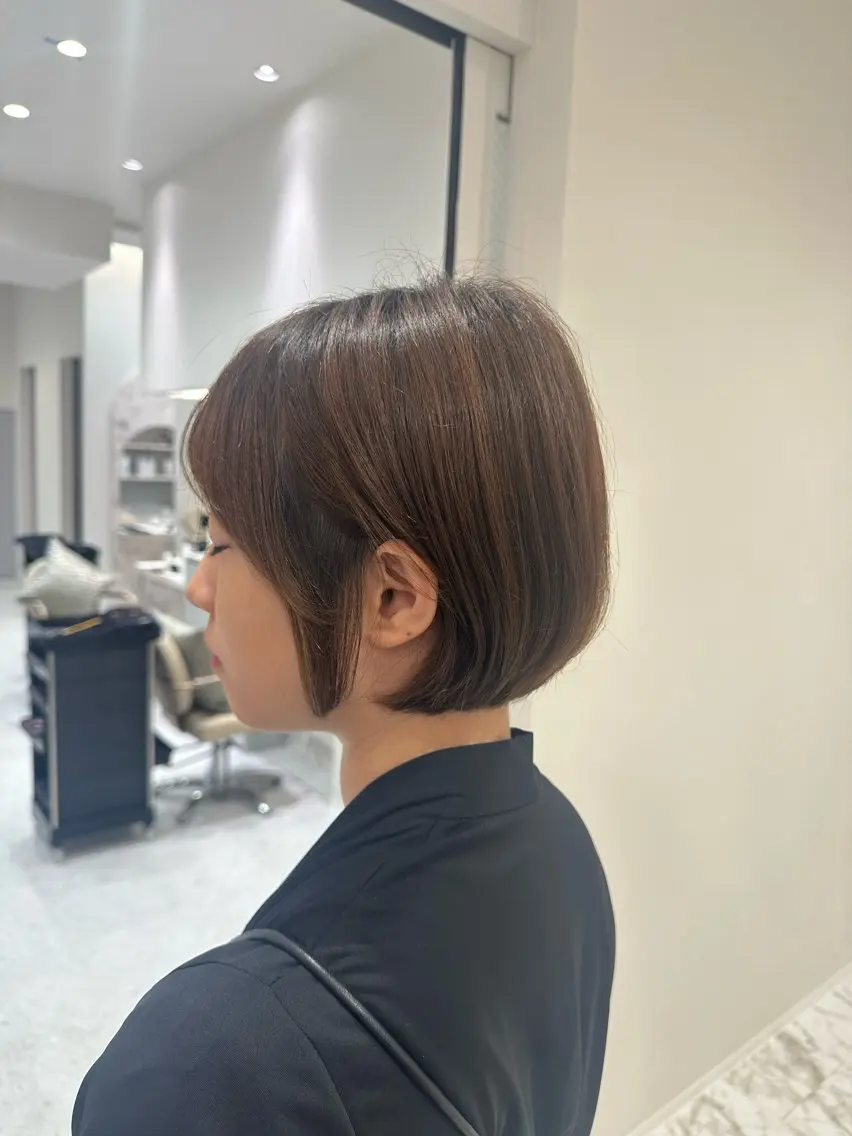 ショート カット トリートメント 韓国レイヤー✨ yasuko銀座のヘアスタイル