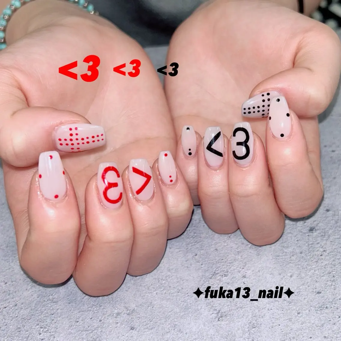 ネイル アートネイル ハート 韓国ネイル ハンドネイル Nail♡Fuka. /9月予約受付中のネイルデザイン