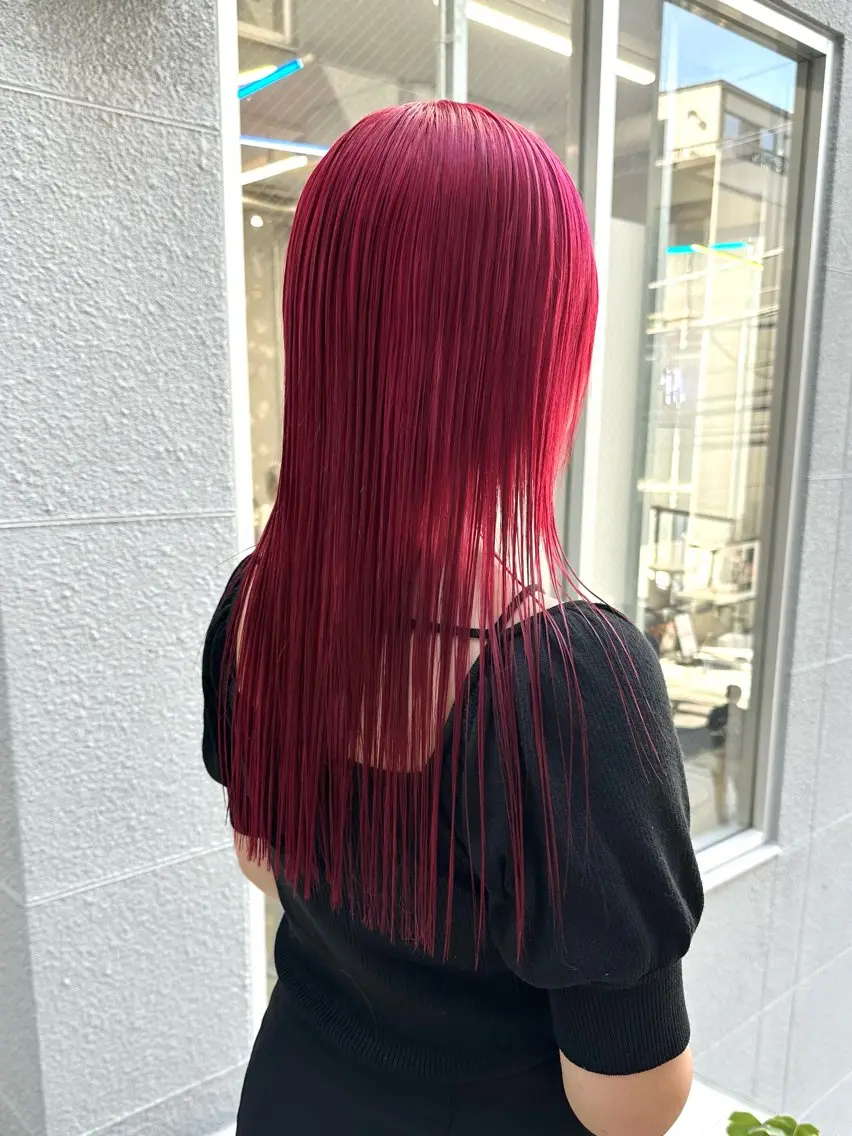 ロング ヘアカラー トリートメント ササキカズマ〻透明感 〻色落ち〻赤み消しのヘアスタイル