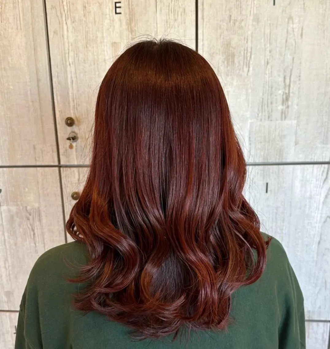 セミロング カラー 柔らかいbeige ¦韓国¦🩰マユ🩰のヘアスタイル