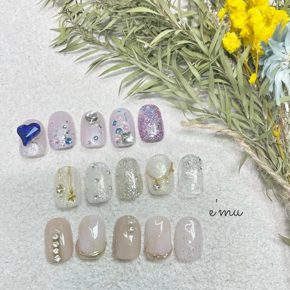 ネイル 冬ネイル nail salon e'mu💐のネイルデザイン