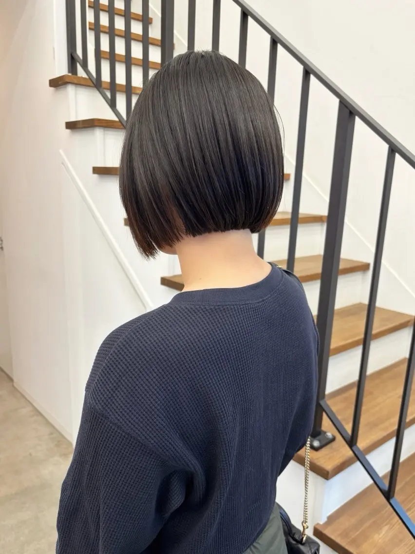 ショート ボブ 蛭町 遥香のヘアスタイル