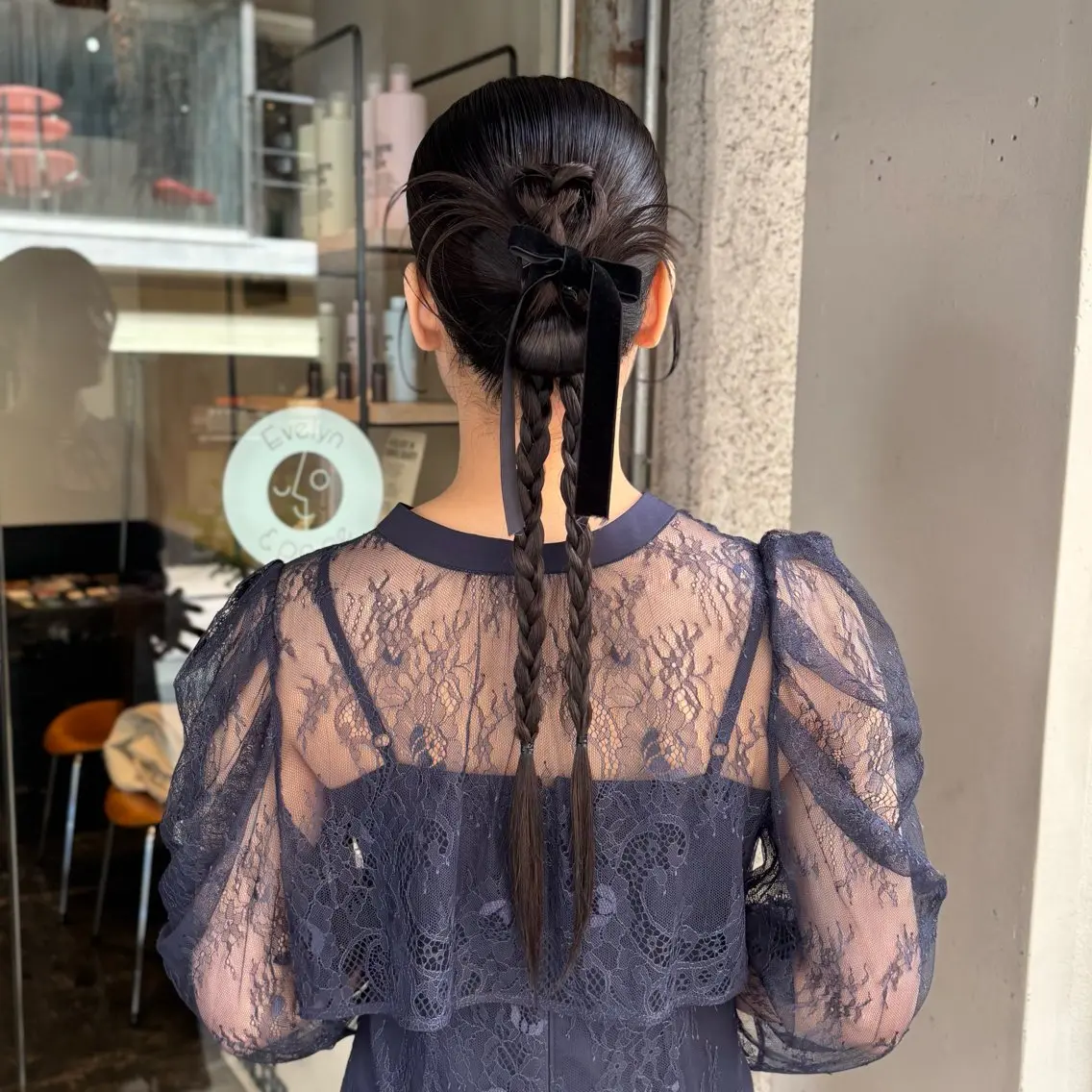 ヘアアレンジ 髪飾り 芦刈 咲来のヘアスタイル