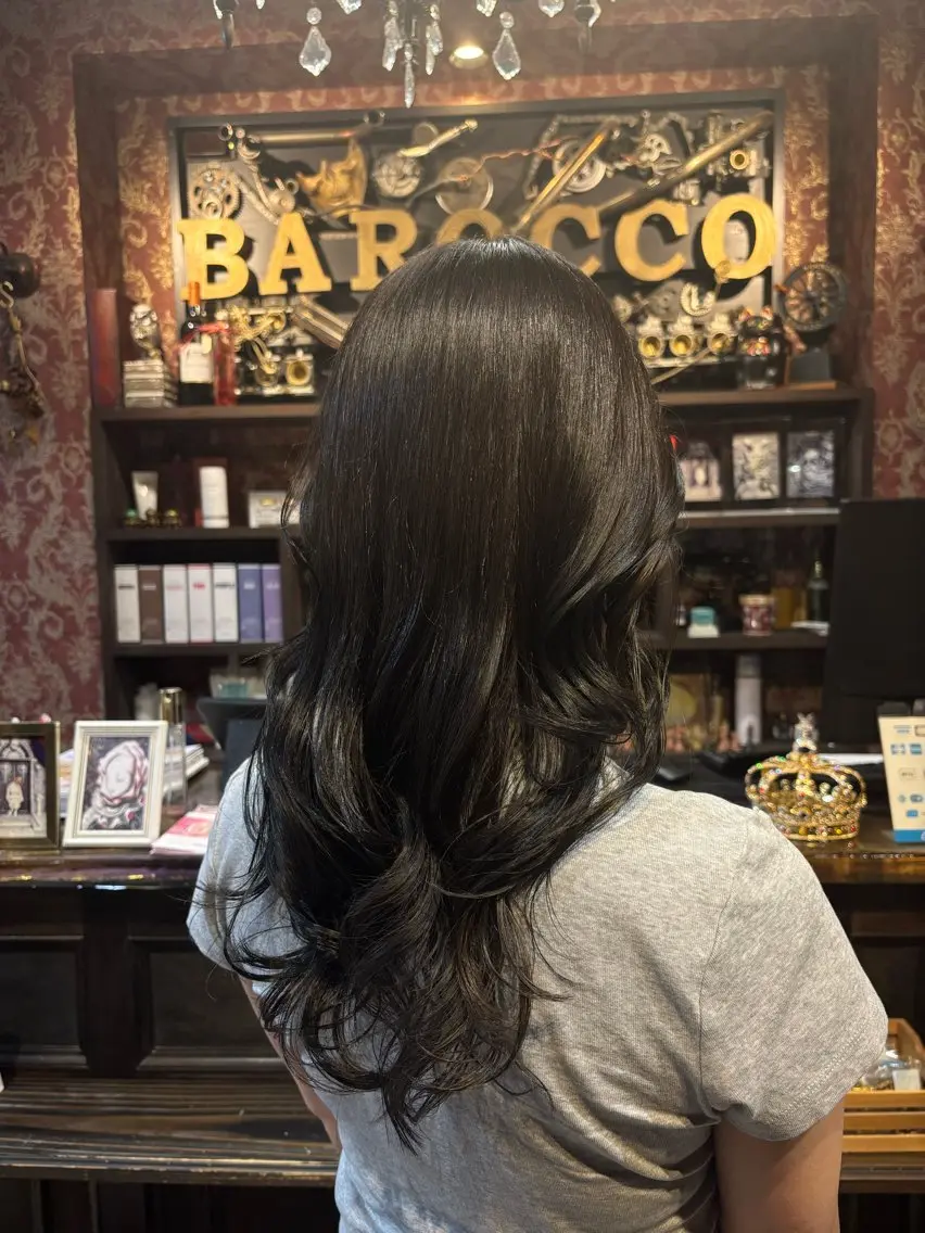カラー 黒髪 ブリーチ ヘアカラー トリートメント Barocco 🎀ヒメ🎀(19)のヘアスタイル