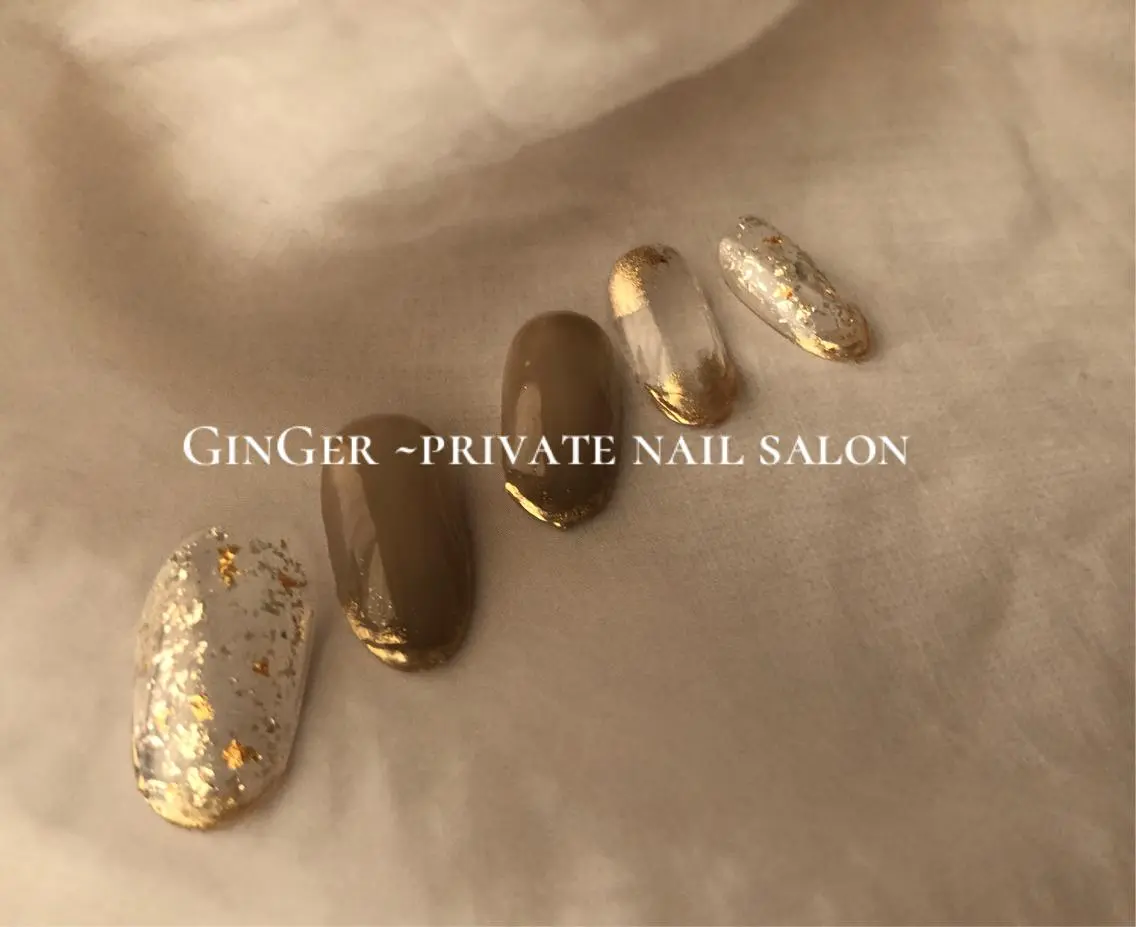 ネイル ニュアンスネイル オフィスネイル ginger nail&spaのネイルデザイン