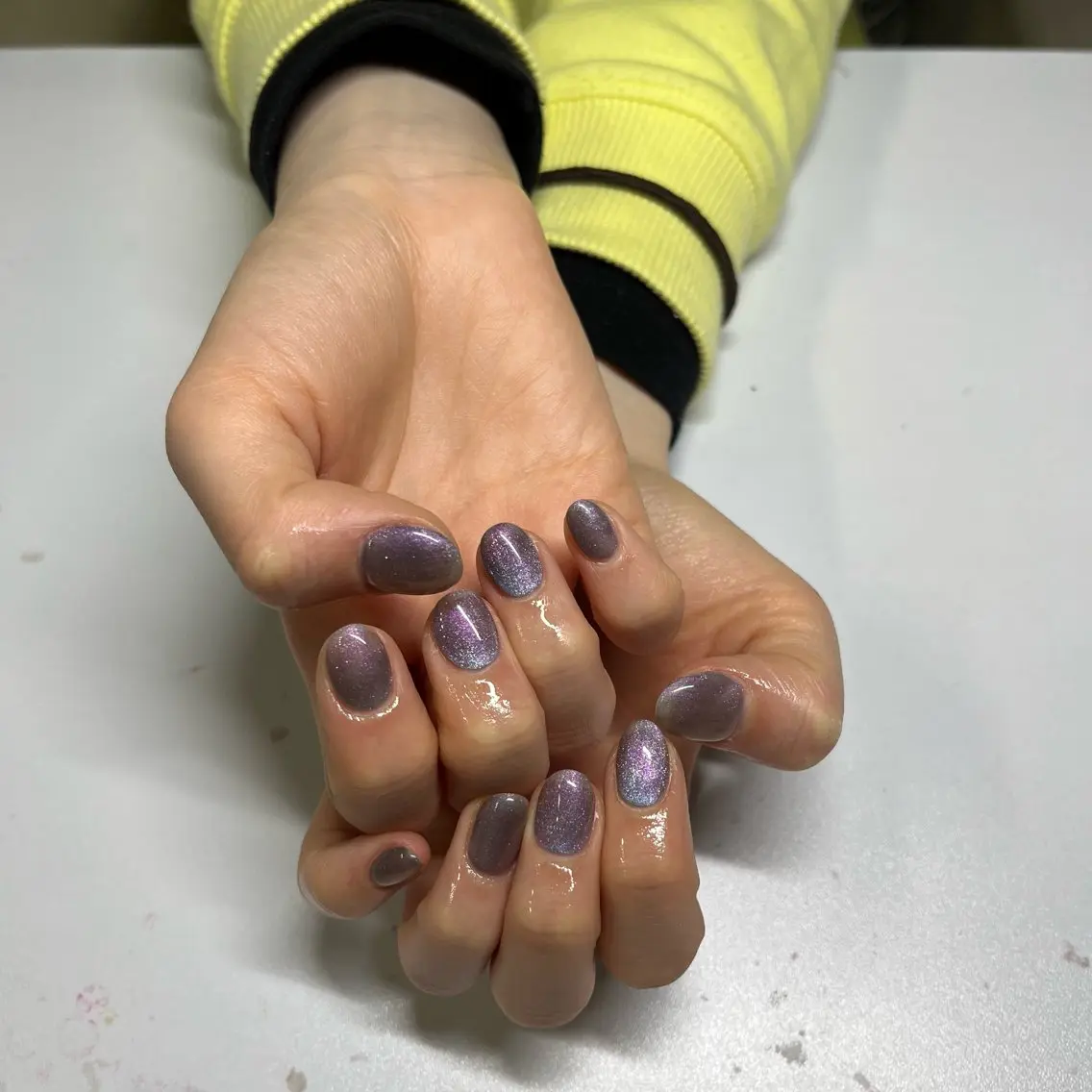ネイル マグネットネイル ハンドネイル IROHA nail Ami🐊🎀のネイルデザイン