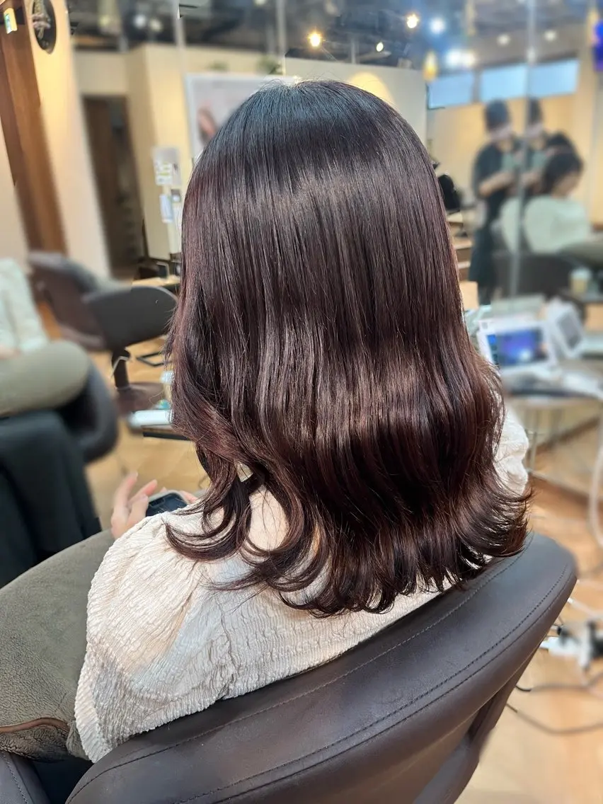 セミロング 🍒Ayana🍒 艶カラー🍒のヘアスタイル