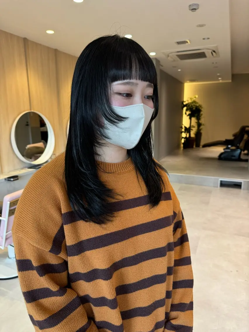 セミロング カラー カット ヘアカラー トリートメント ヘアセット ✂️似合わせの魔術師 石田一樹✂️のヘアスタイル