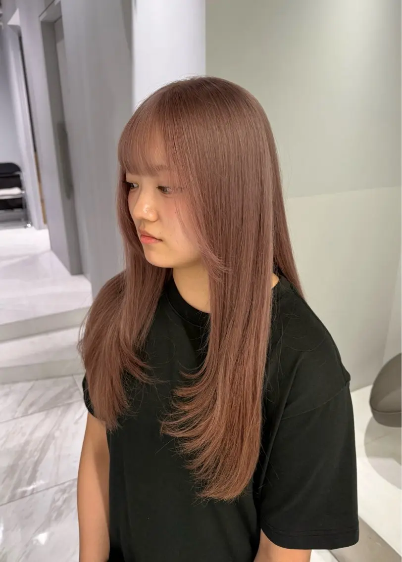 ロング カラー カット ヘアカラー トリートメント 渋谷/ハイトーン 西澤 ジュンヤのヘアスタイル