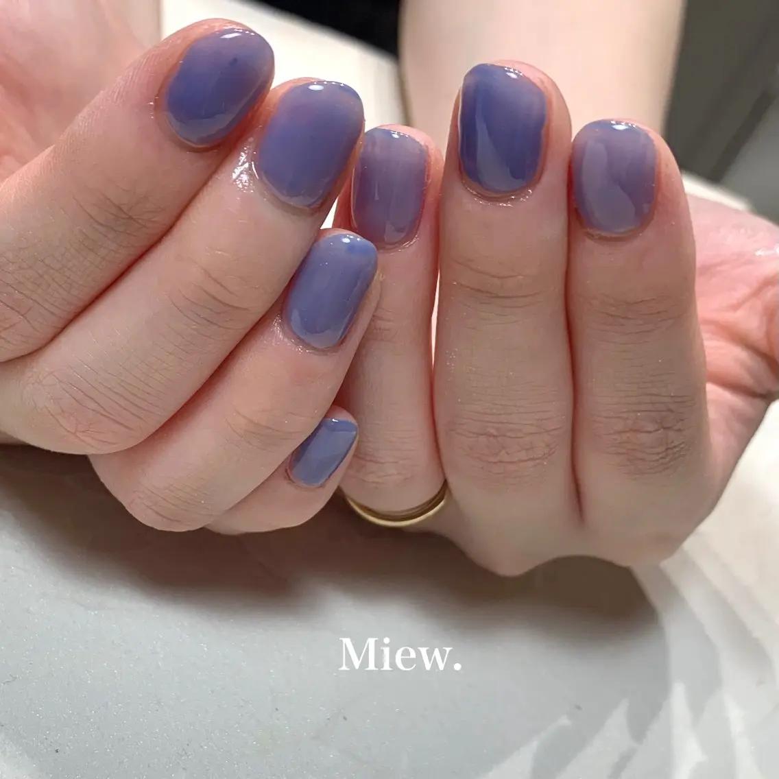 ネイル ワンカラーネイル Mina🫧 【Miew.】のネイルデザイン