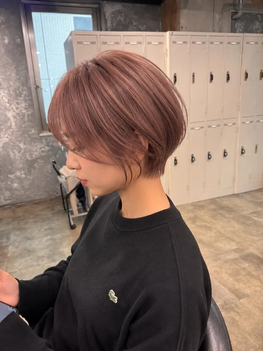 ショート カット ヘアカラー トリートメント ヘアセット 🩵オシャレイヤー／ ボブ／ショート🩵のヘアスタイル