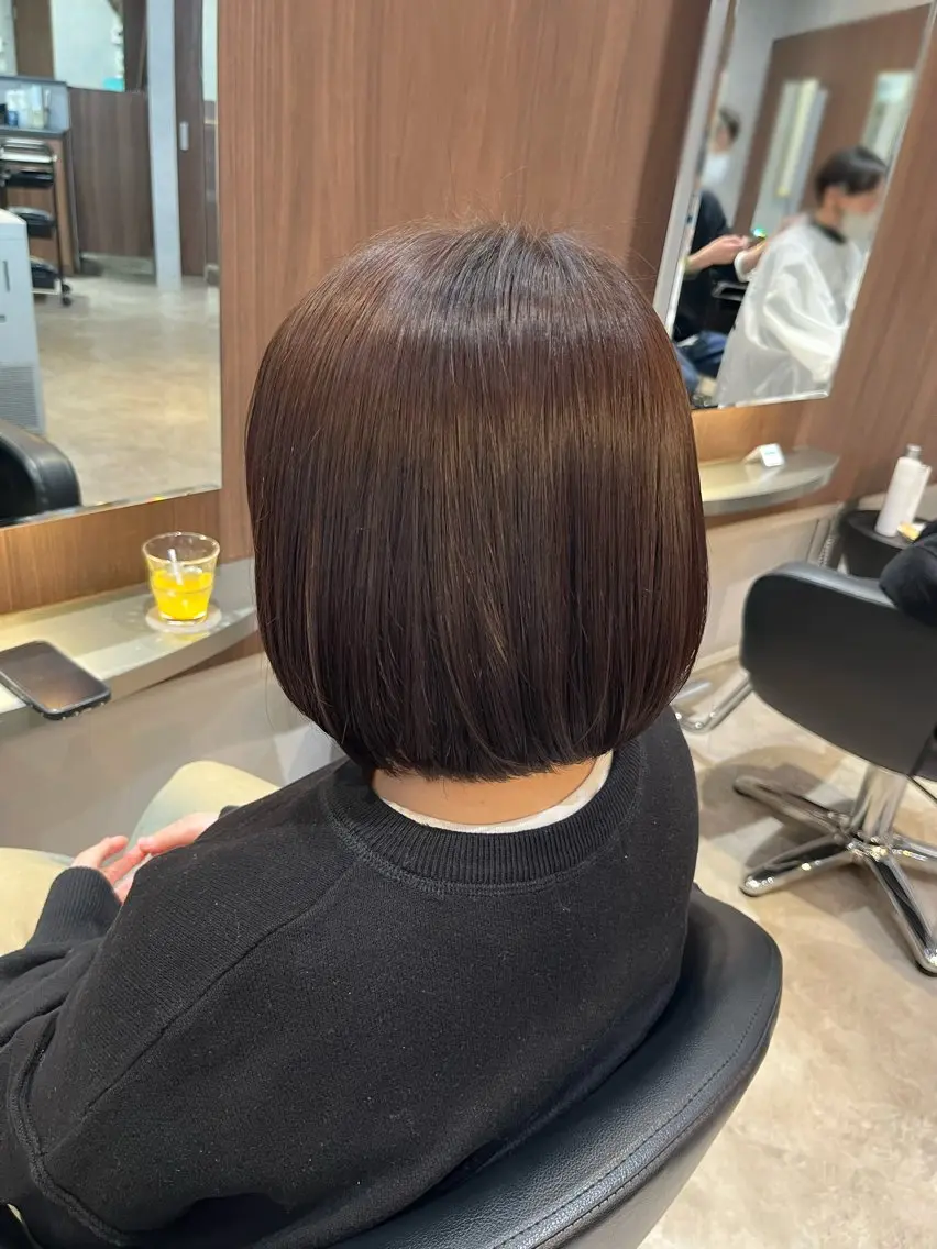 カラー 透明感カラー ヘアカラー 茨木 和泉のヘアスタイル