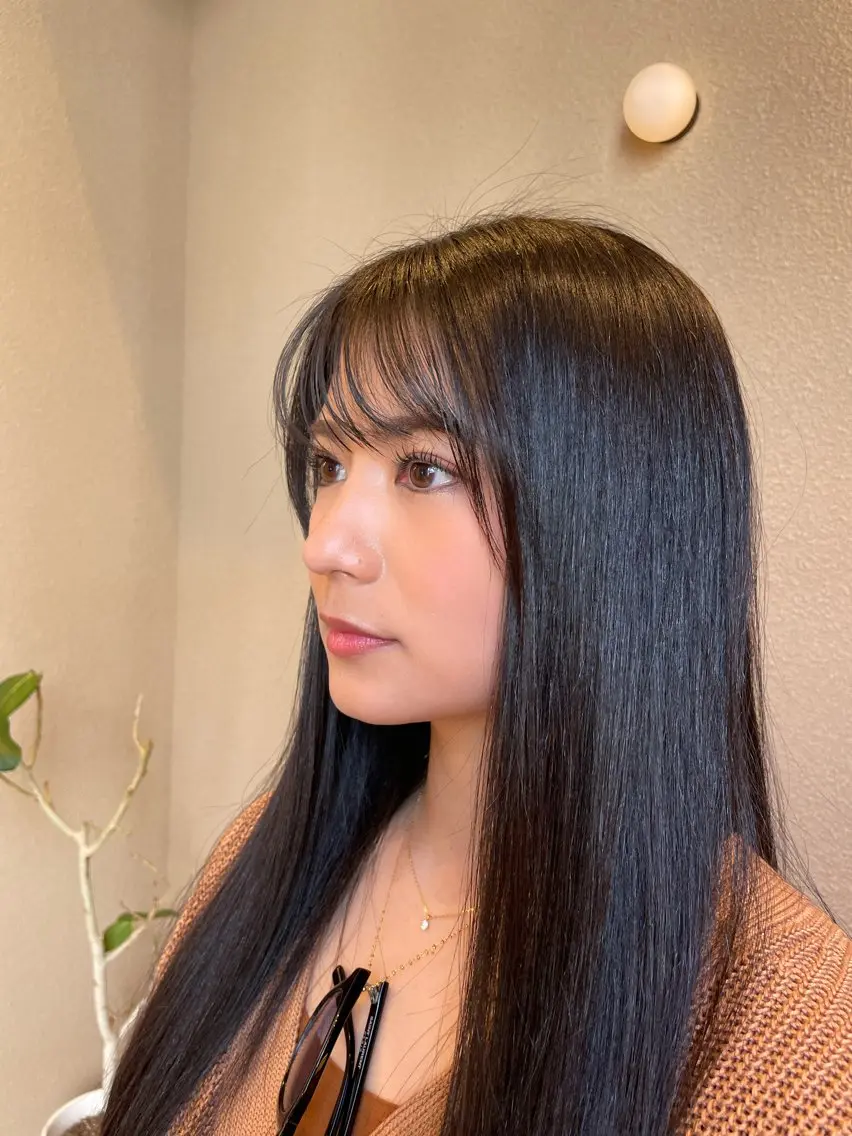 カット パーマ くびれミディアム/似 合わせ/鎌倉/edAのヘアスタイル