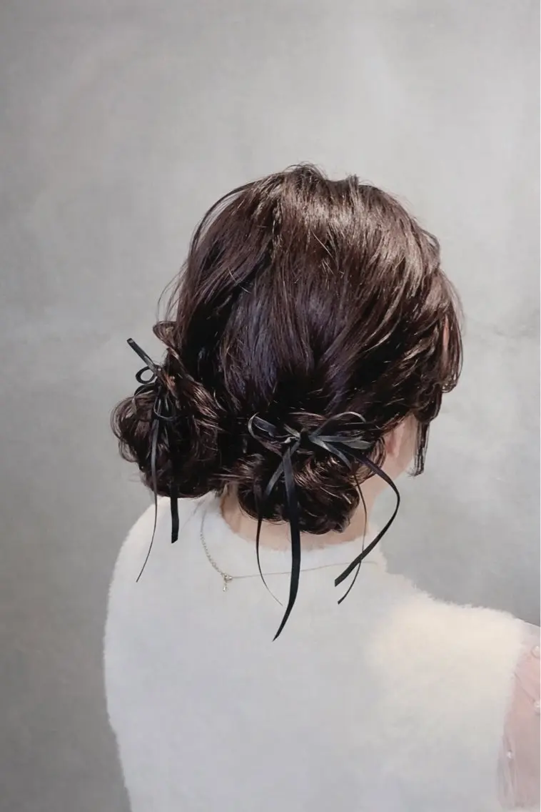ヘアアレンジ お団子ヘア ヘアセット 髪質改善💎レイヤー /メンズ 井田直美のヘアスタイル