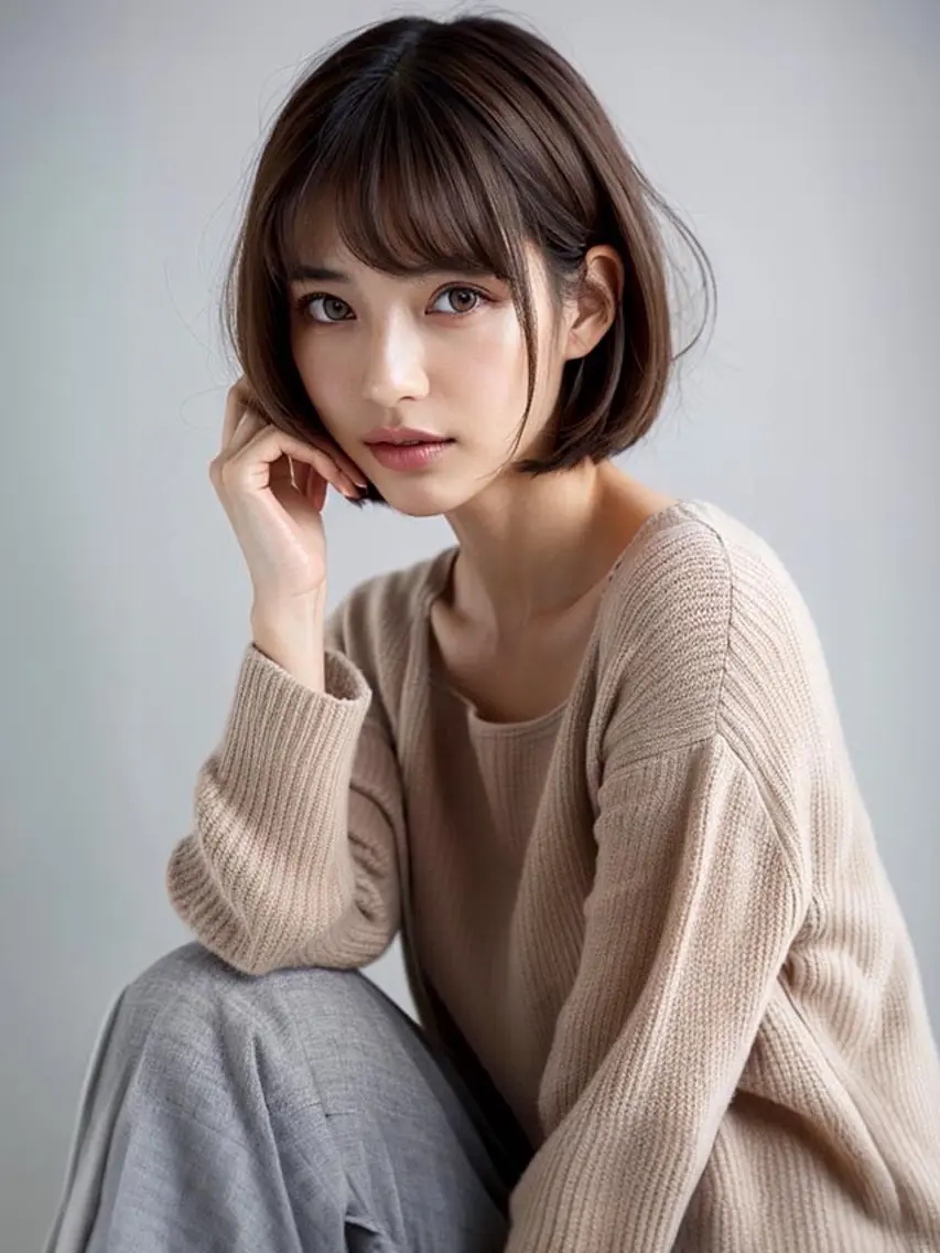 【12月限定超お得１日1名】　冬の透明感ある高発色カラー＋ヘアカラー　専用4ステップトリートメント⭐️の写真
