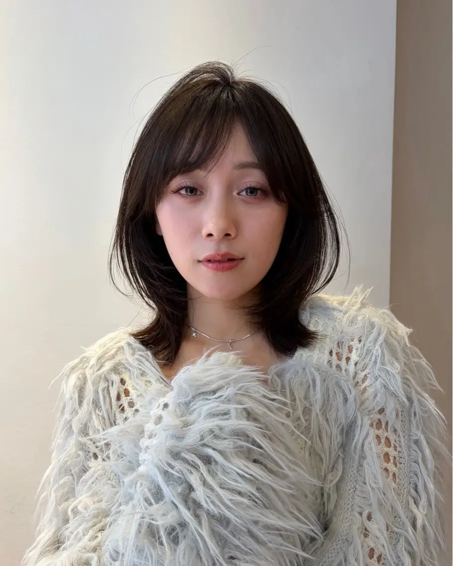 ミディアム カラー 海奈 メンズカットのヘアスタイル