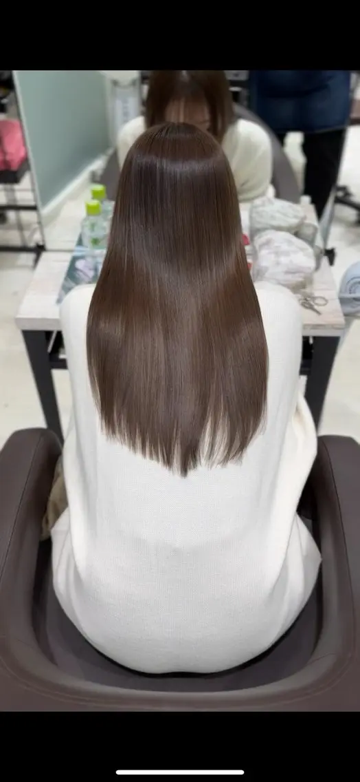 ロング ヘアカラー トリートメント 白髪ぼかし/髪質 改善/KOMORIのヘアスタイル