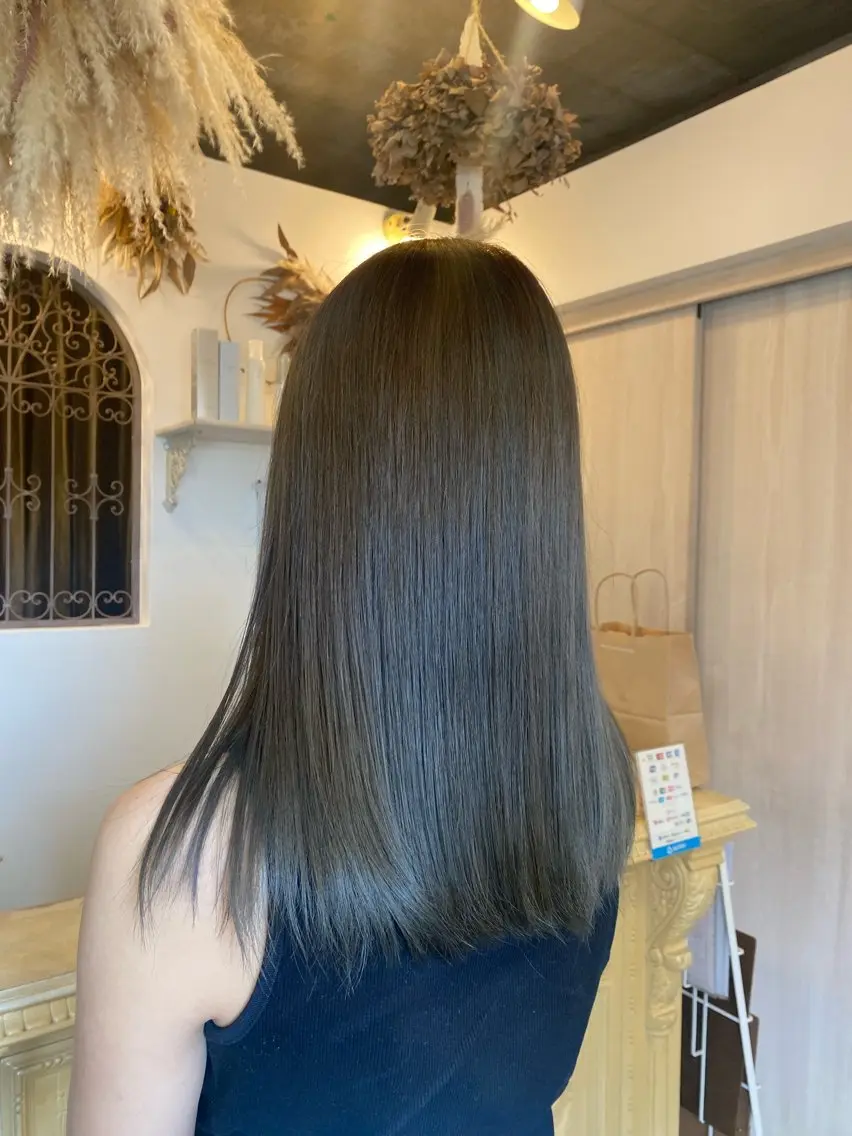 セミロング ヘアカラー maya マヤのヘアスタイル