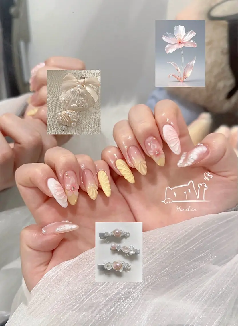 ミディアム ハンドネイル Hi beauty 渋谷のネイルデザイン