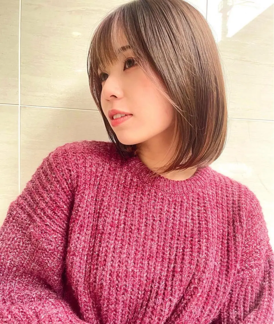ショート 豊中／ボブスタイル 日向春喜のヘアスタイル