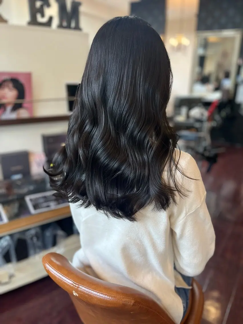 ロング カラー アッシュ ダークアッシュ 高槻/LOREM/ Akiraのヘアスタイル
