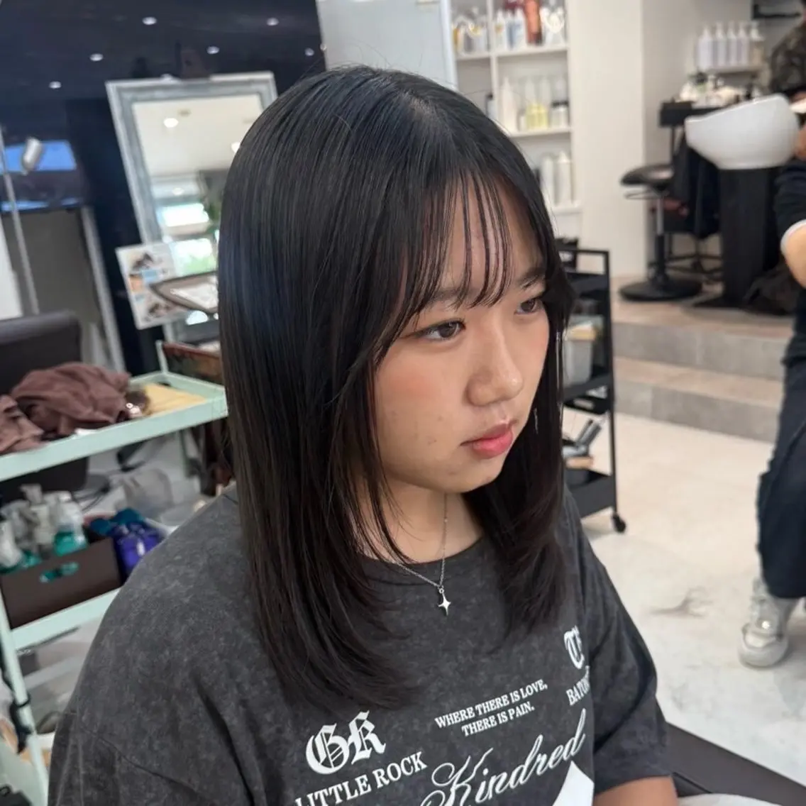 セミロング カット 榎本雪来⛄️ メンズカット✂️のヘアスタイル