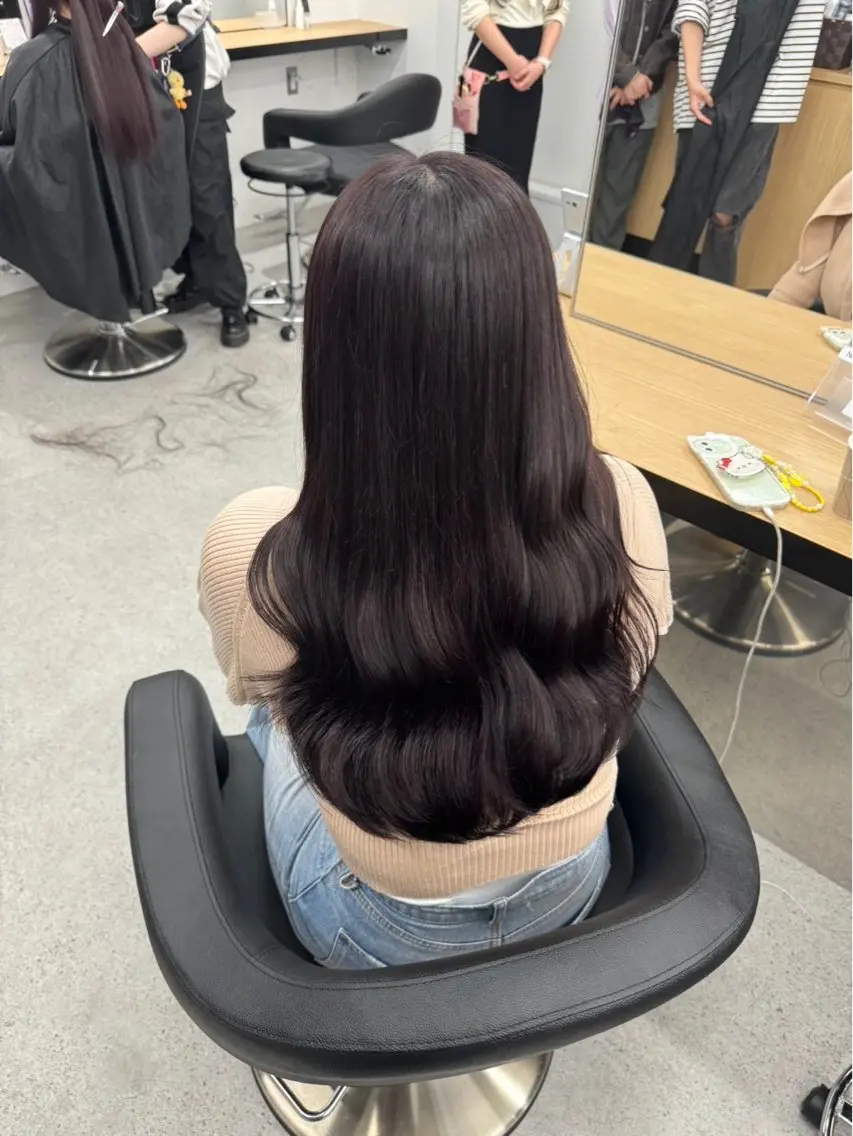 ロング 🤍淡色ピンク&ラベ ンダーYUKI🤍のヘアスタイル
