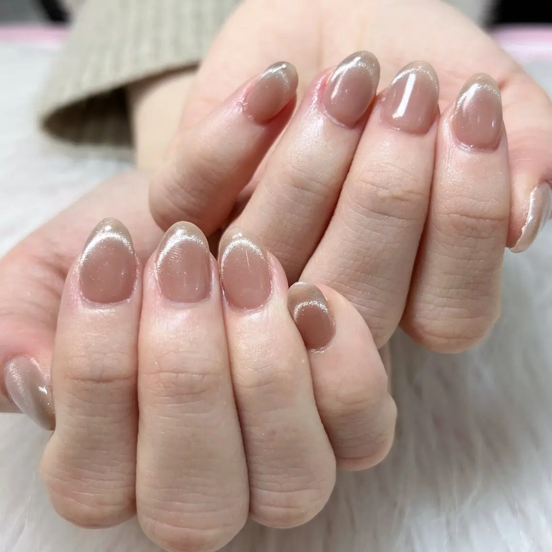 メンズ ネイル メンズ韓国風 アートネイル オーロラネイル ガーリー キラキラネイル Nail salon 木にいるのネイルデザイン