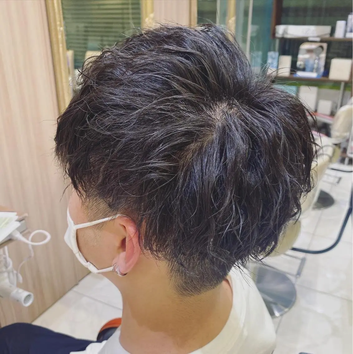 ショート パーマ メンズ 古川 琴美のヘアスタイル